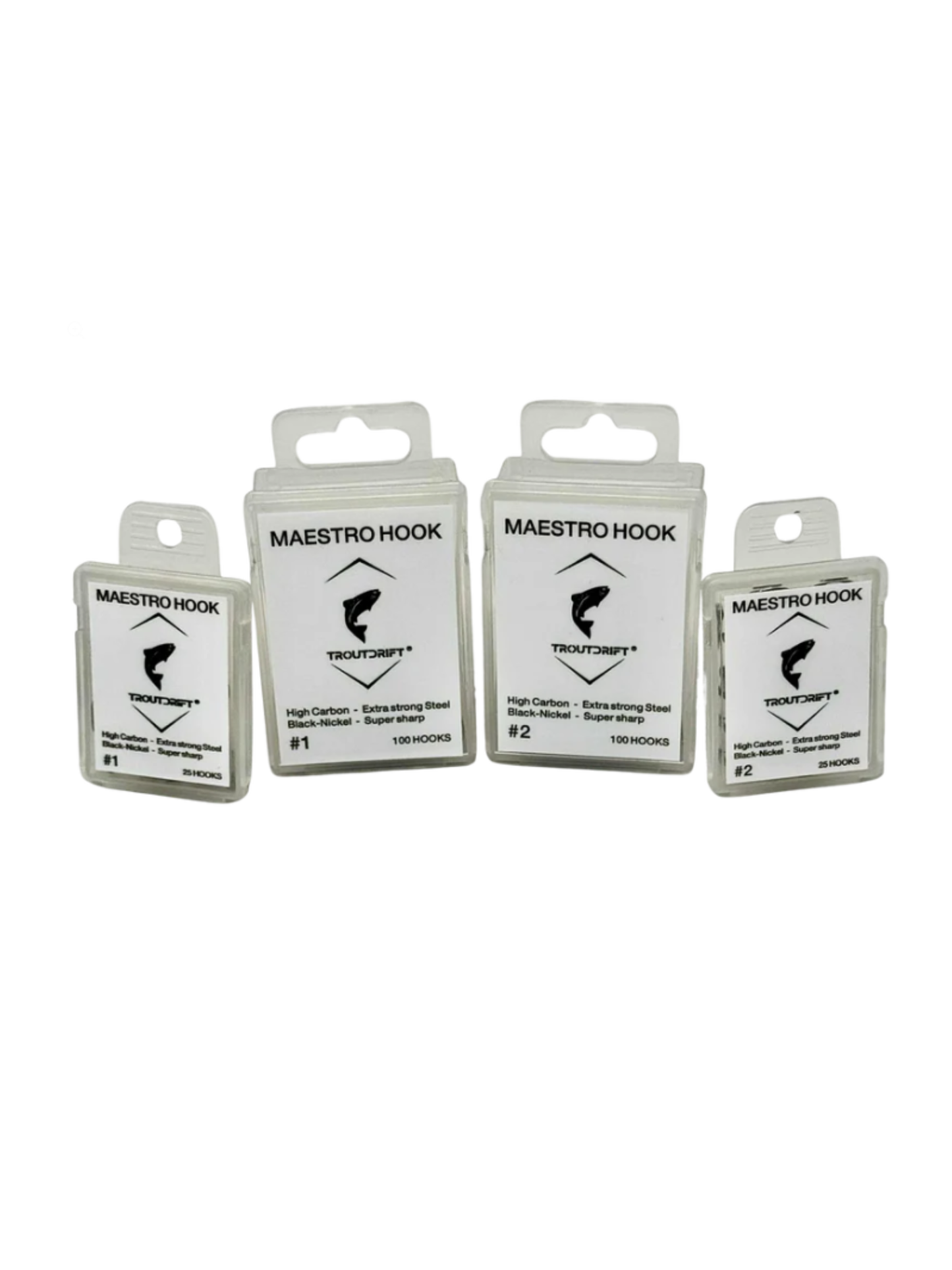 Troutdrift Maestro Hooks #1 and #2 - 25 pack