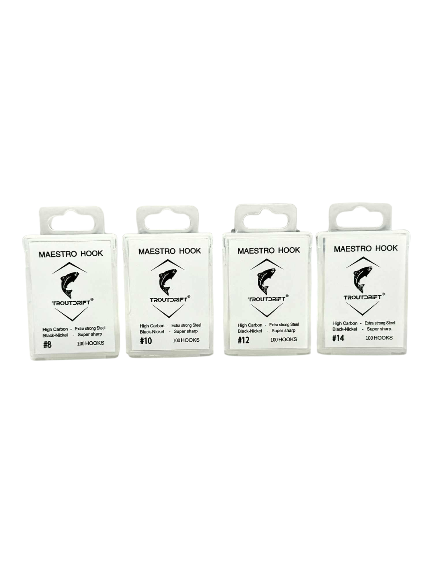 Troutdrift Maestro Hooks 8/10/12/14 - 100 pack