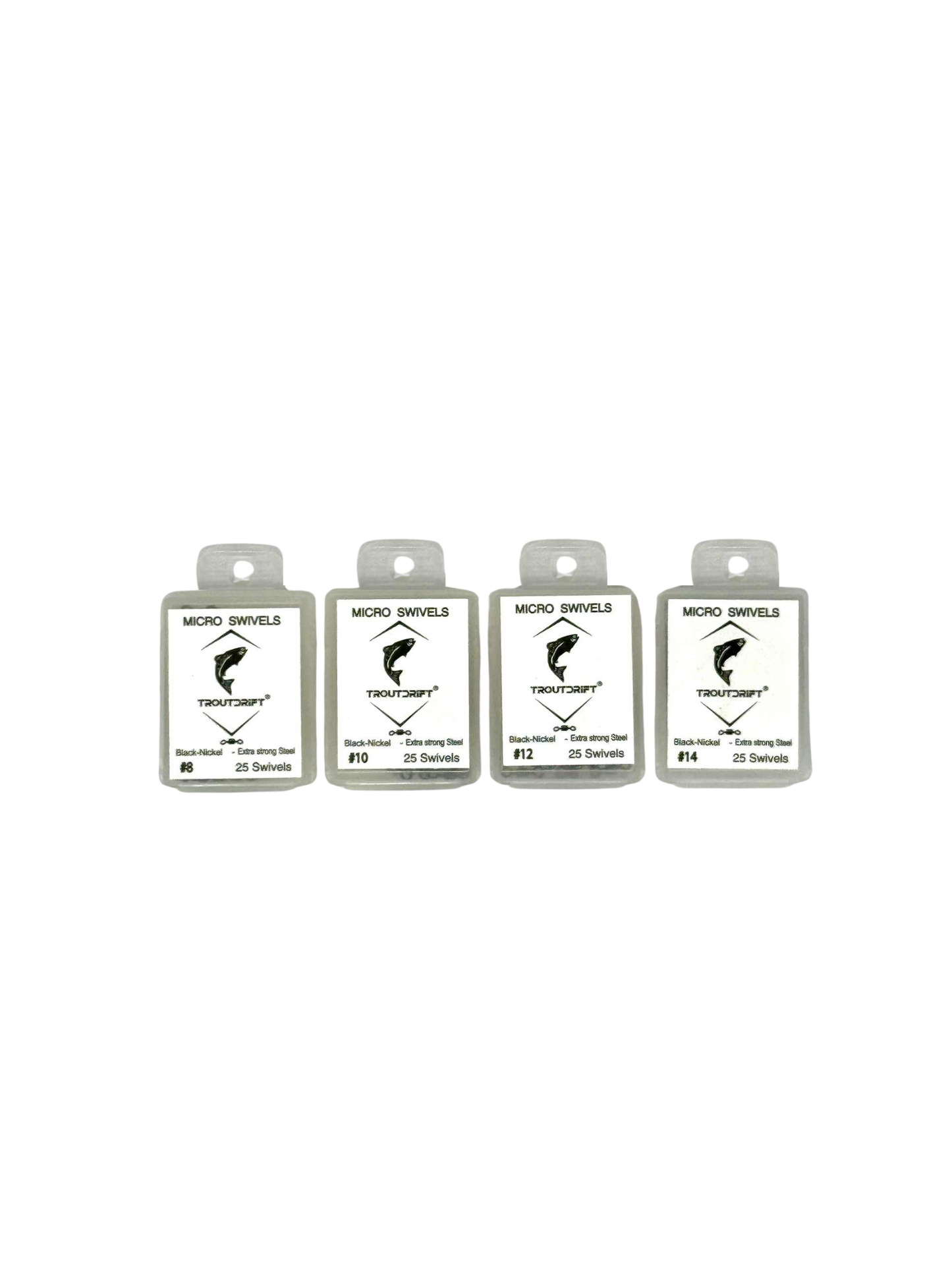 Troutdrift Micro Swivels Multiple Sizes Available- 25 pack