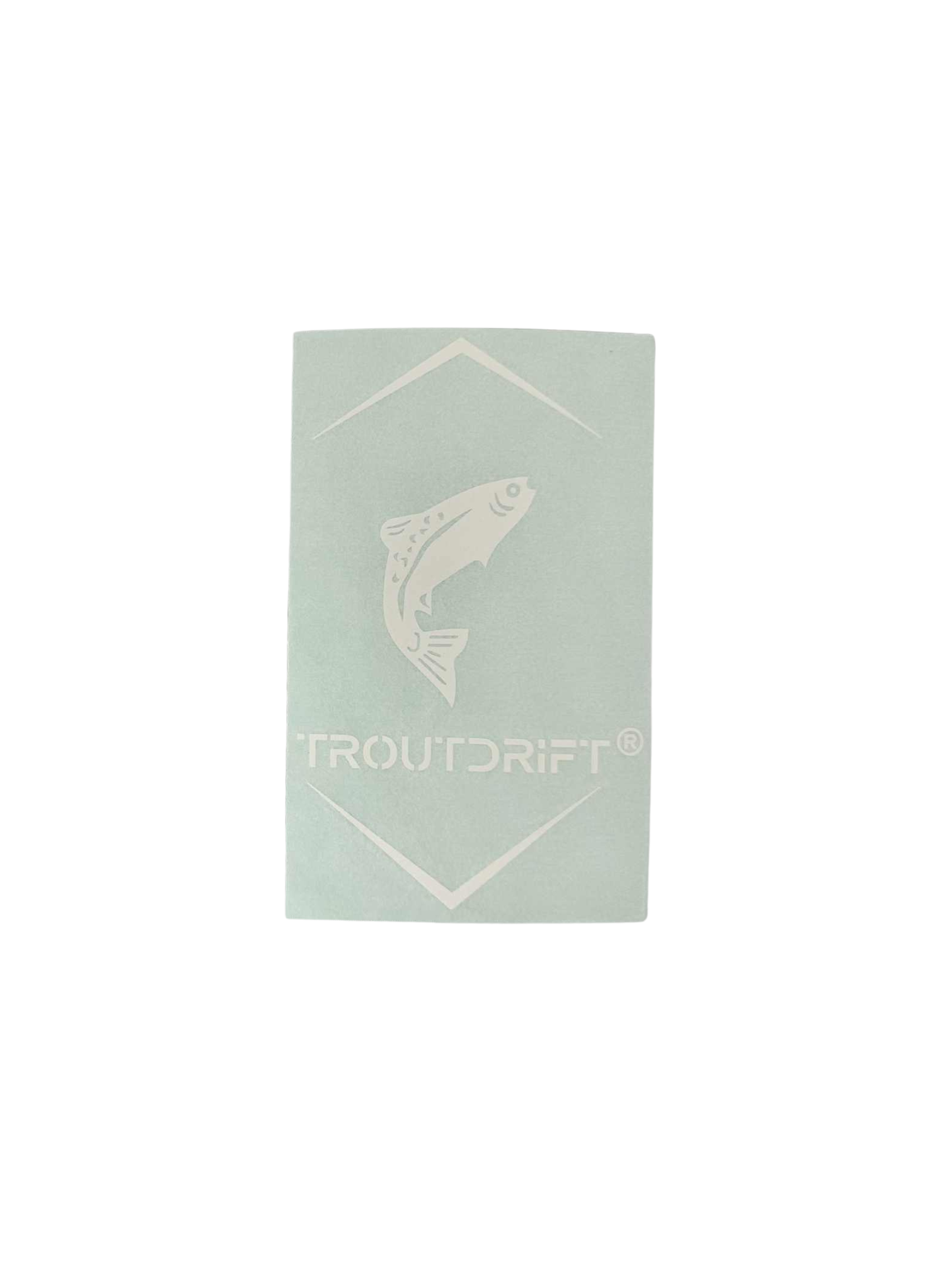 Troutdrift Vehicle Decal - White