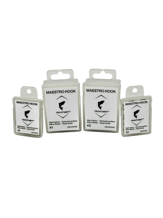 Troutdrift Maestro Hooks #1 and #2 - 25 pack