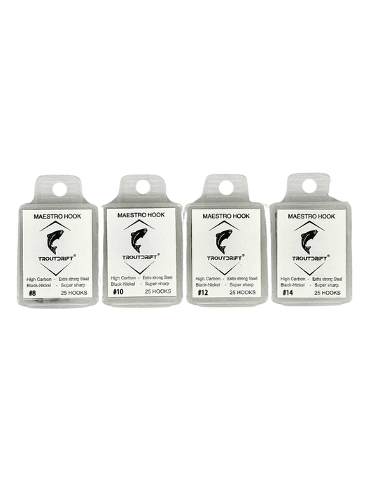 Troutdrift Maestro Hooks 8/10/12/14 - 25 pack