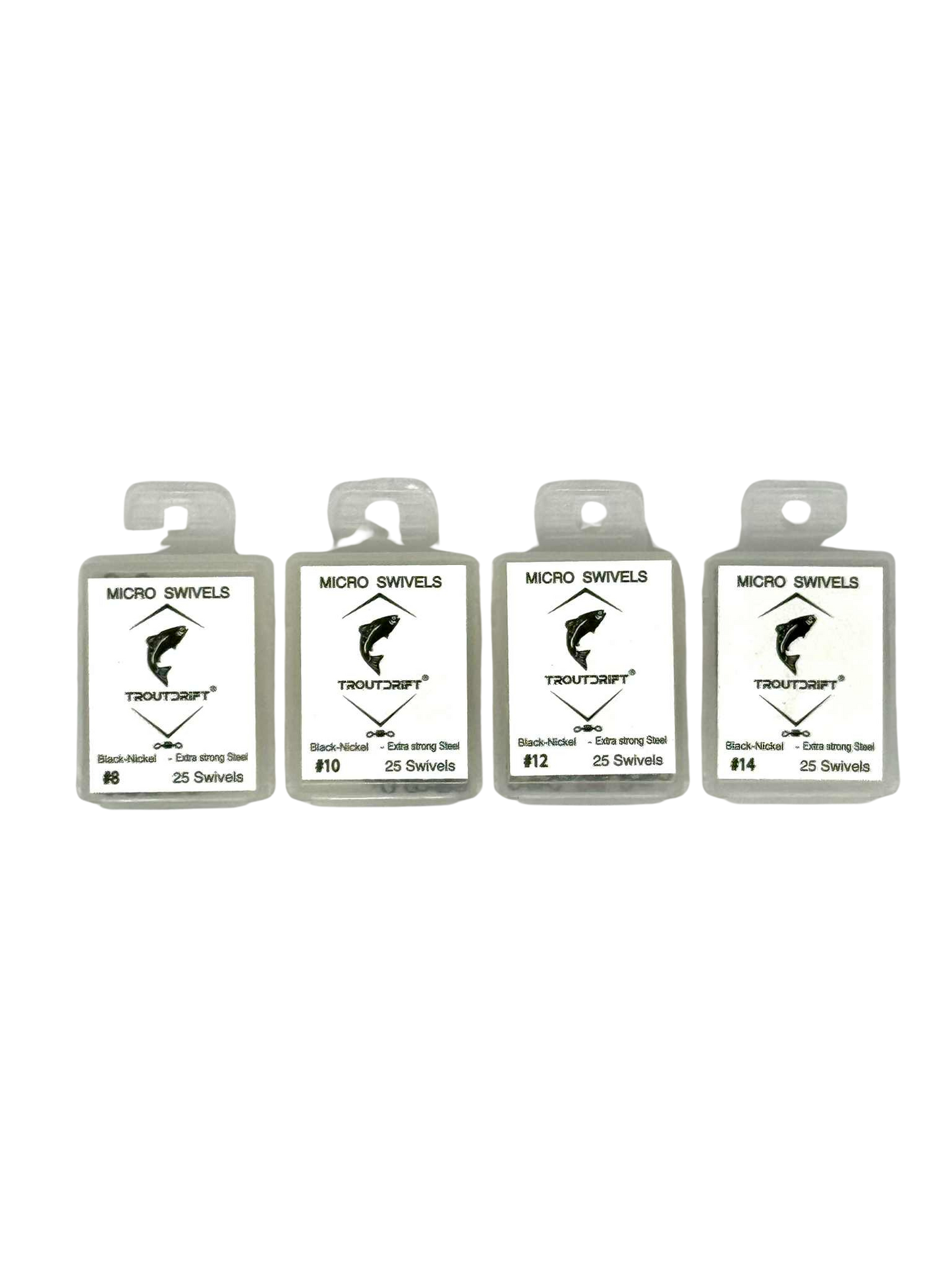 Troutdrift Micro Swivels Multiple Sizes Available- 25 pack
